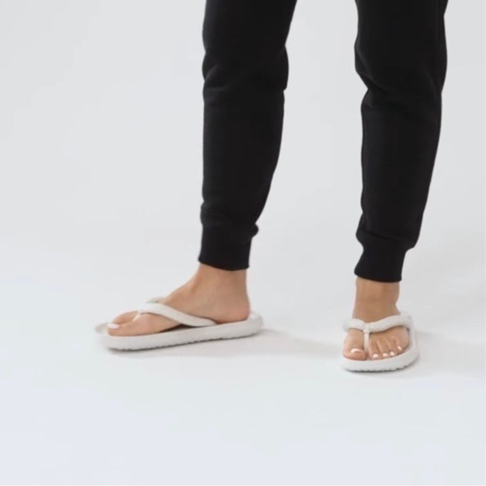 Allbirds Slides Mens Size 10 Sugar Zeffer Flip Flops‎ Unisex White Blizzard NWT - Picture 13 of 13